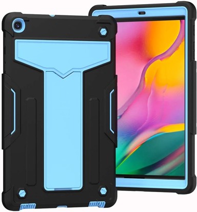 NIKCORP Oklopna maska za Samsung Galaxy Tab A 10,1" s postoljem trodijelna otporna na udarce, plava